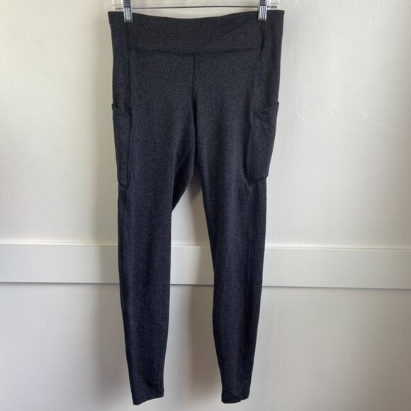Lululemon Power Luxtreme Varigated Knit Black Heathered Black Speed Up Tight - Picture 6 of 12